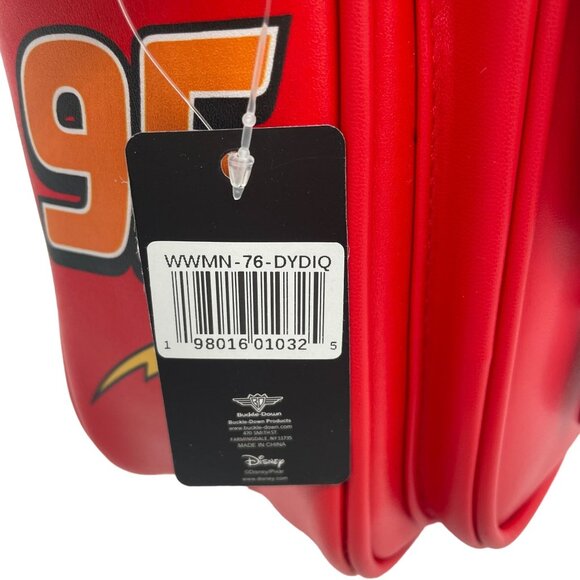 Disney Pixar Cars Lightning McQueen Red Crossbody Bag NWT - Picture 7 of 9